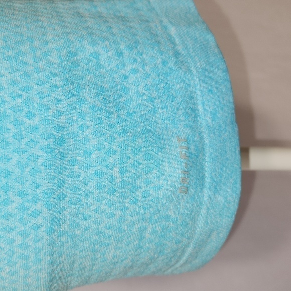 Nike Just Do It Blue Running Limited Edition Knit Short Sleeve Lightweight Top - Picture 7 of 10